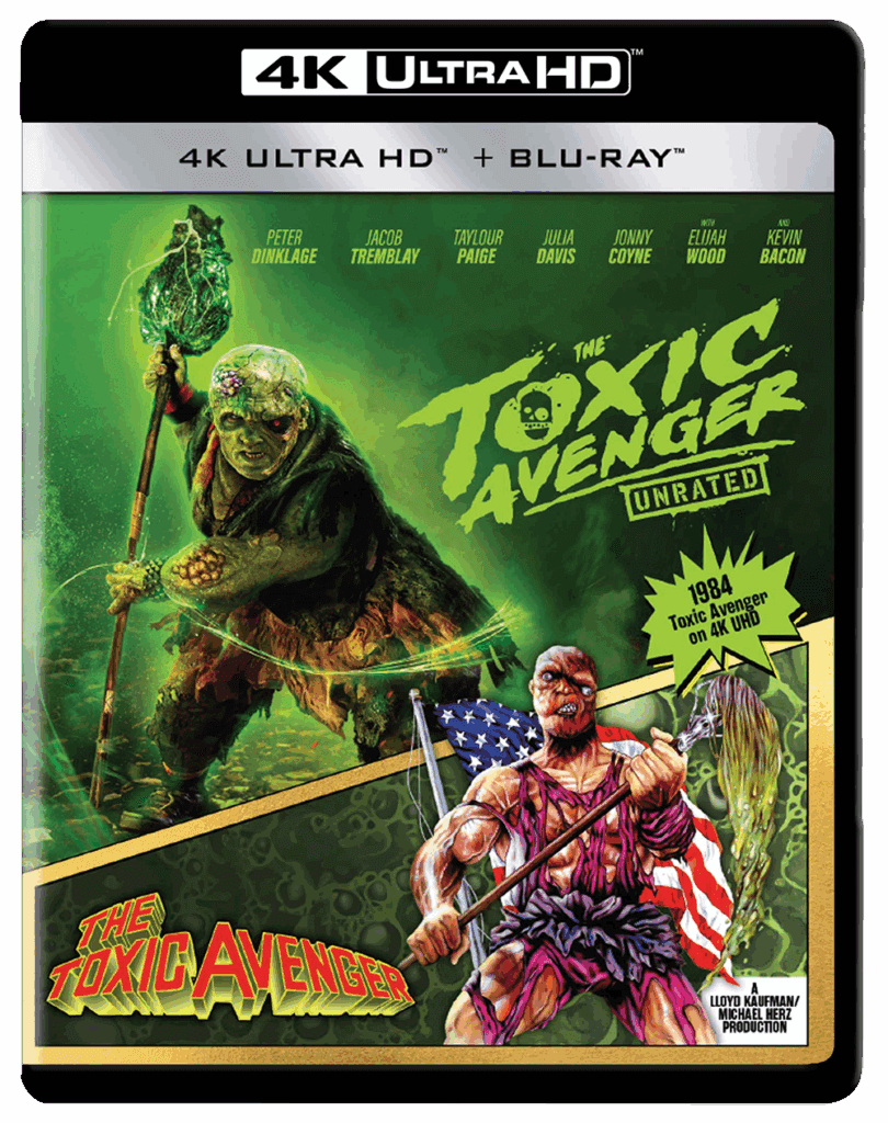 Toxic Avenger combo video on 4K UHD and BlueRay